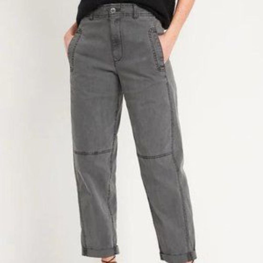 Old Navy High-Waisted Slouchy Balloon Workwear Pants (size small)